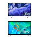 Vision AI TV 55" QLED Ultra 4K QEF1 + Smart TV 32" HD H5000F