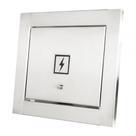 Visor de luz energia em 100% Inox polido brilhante espelhado Design moderno clean