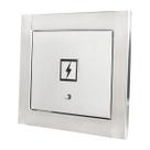 Visor de luz energia em inox escovado Design moderno clean