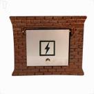 Visor de luz inox luxxoni tijolinho bronze com inox