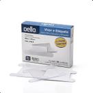 Visor e Etiqueta Branca Para Pasta Suspensa 50 Unidades Organização Prática Eficiente PVC Dello