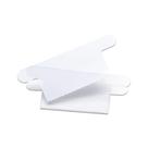 Visor Plástico para Pastas Suspensas com Etiqueta Dello com 50 Unidades Branca 80x60mm