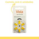 Vista Tamanho 10 Com 6 Unidades Bateria Pilha Auditiva