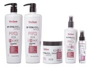 Vitaderm 3R Total Express - Shampoo Creatina Em Gel Máscara Fluido Hidratante Serum Reparador
