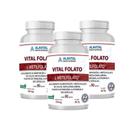 Vital Folato Alavital 90 Cáps Veganas Vitamina B9 Kit com 3