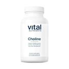 Vital Nutrients Choline 550 mg Suplementos veganos de colina 100% RDA para desenvolvimento neurológico e saúde* Sem glúten, laticínios e soja Sem transgênicos 120 cápsulas