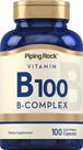 Vitamin B-100 Complex Piping Rock 100 Cápsulas de Liberação Rápida