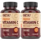 Vitamin DEVA Vegan C 500 mg con Zinc y Saúco 90 tabletas Pack de 2