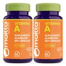 Vitamina A 60caps 1 ao dia Maltta Kit 2 Frascos