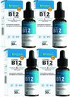 Vitamina B12 30 ml Metilcobalamina Gotas 4 Frascos
