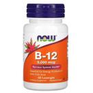 Vitamina B12 5000mcg (60 Loz/Pastilhas) Now Foods