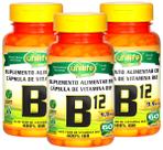 Vitamina B12 Cobalamina Vegana 60 cápsulas de 450mg Kit com 3