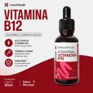 Vitamina B12 Metilcobalamina Sublingual 20 Ml 9 Mcg Morango