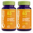 Vitamina B3 Niacina 60caps 1 ao dia Maltta Kit 2 Frascos Vitamina B3 Niacina 60caps 1 ao dia Maltta Kit 2 Frascos