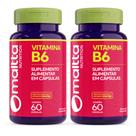 Vitamina B6 60caps 1 ao dia Maltta Kit 2 Frascos