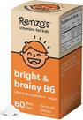 Vitamina B6 Renzo's Bright & Brainy - Comprimidos Dissolvíveis para Crianças (60 unidades)