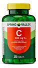 Vitamina C - Spring Valley 500mg - 250 Tablets