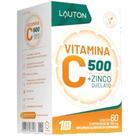 Vitamina C + Zinco Quelato 500mg 60 Caps - Lauton