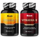 Vitamina D 75 Caps + Vitamina E 75 Caps Growth Supplements