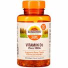 Vitamina D3 1000IU Sundown 400 Cápsulas Qualidade Premium