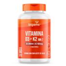 Vitamina D3 2000ui + K2 Mk7 Óleo de Oliva Bigens 60 Capsulas