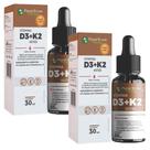 Vitamina D3 K2 30ML 2 frascos gotas 2000 ui por gota