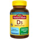 Vitamina D3 Nature Made 2000 UI 250 Cápsulas de Suporte Imunológico
