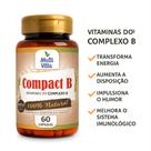 Vitamina do complexo b compact b 100% natural 600mg multivitta