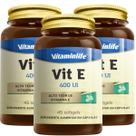Vitamina E 400ui Óleo de Girassol Alto Teor Diversas Quantidades 45 Cápsulas Vitaminlife