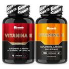 Vitamina E 75 Caps + Vitamina C 120 Caps Growth Supplements