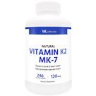 Vitamina K2 MK-7 120 mcg 240 cápsulas vegetais ML Naturals Vitamina K2 MK-7 120 mcg 240 cápsulas vegetais ML Naturals
