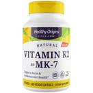 Vitamina K2 Mk7 180 Softgels 100mcg Healthy Origins