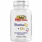 Vitamina K2 + Vitamina D3 60 Cápsulas 500mg - Rei Terra
