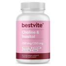 Vitaminas BESTVITE Colina Inositol 500mg 120 Cápsulas Veganas Vitaminas BESTVITE Colina Inositol 500mg 120 Cápsulas Veganas
