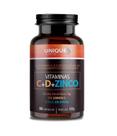 Vitaminas C D Zinco 90 Cápsulas Unique Nutrition