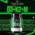 Vitaminas D3+K2 + Magnésio 60 Caps