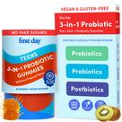 Vitaminas FIRST DAY Gomas probióticas 3 em 1 para adolescentes de 30 dias