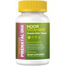 Vitaminas Pré-natais Noor Vitamins Halal com DHA e Ácido Fólico