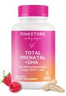 Vitaminas pré-natais Pink Stork Total com DHA, folato e ferro 60 cápsulas