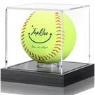 Vitrina de softball JupDec 11 cm acrílico protegida contra UV