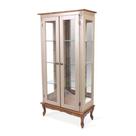 Vitrine 165x80cm 2 Portas + 3 Prateleiras de vidro, Pés Luiz XV - Tommy Desing
