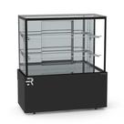 Vitrine Confeitaria Seca Vanguard Top 1,10 Metros Preto CVTS1100 220V - Refrimate