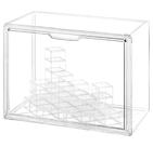Vitrine Cutora Cutora Clear Acrylic com suporte de combinação livre