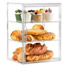 Vitrine de pastelaria para padaria SANKEU Caixa de pão transparente de 3 camadas