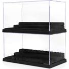 Vitrine em minifigura Mlikero, pacote com 2, 3 etapas, acrílico
