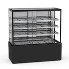 Vitrine Estufa 1,45 Metros 3 Prateleiras Titanium Premium Preto VTPRQ1450 3P 220V - Refrimate