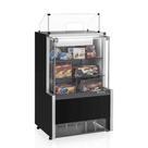 Vitrine Expositora Caixa Aurora Vidro Reto Mpxa-075r Preta - Gelopar