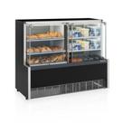 Vitrine Expositora Quente E Fria Gelopar Gqra-140r 2 Placas Frias 1,40m 220v