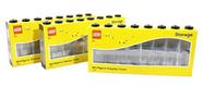 Vitrine LEGO Minifigure preta grande, pacote com 3 e 16 bonecos