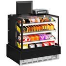 Vitrine Neutra Aberta/ Caixa Conveniência Gourmet MGEX100 Preto Gelopar Bivolt